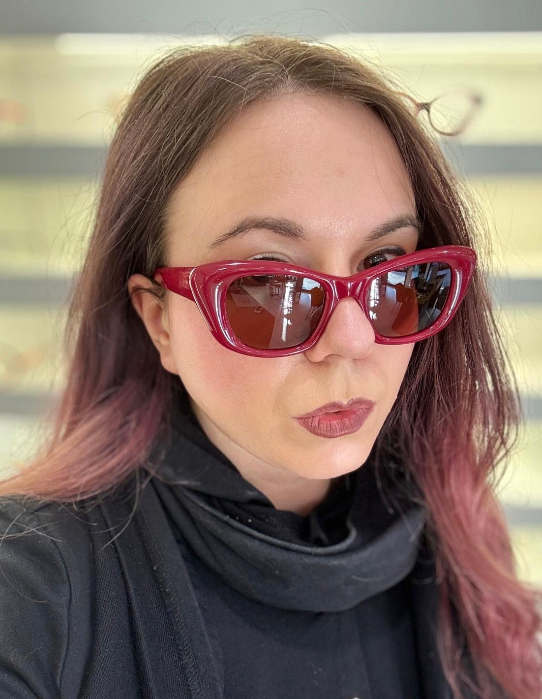 Garrett Leight SIERRA Sun - 47/21 - Amulet Red