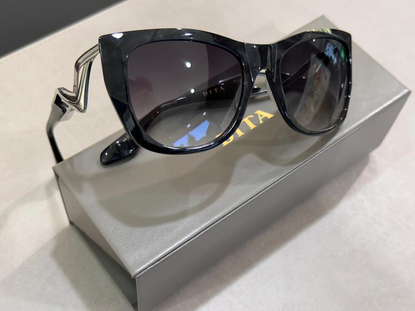 Dita Eyewear ICELUS DTS438-A-02 - 55/21 - Black Pearl/Silver