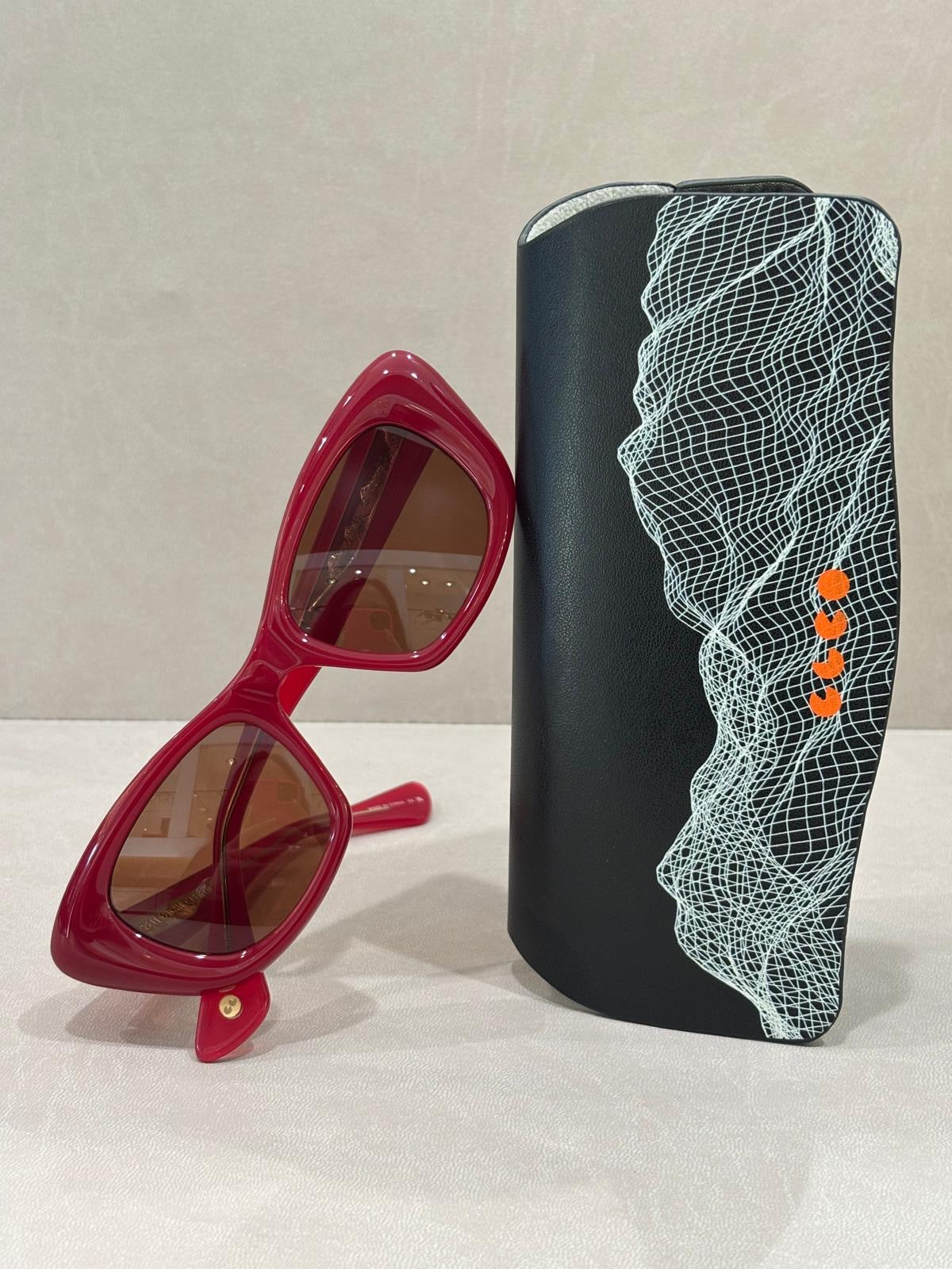 Garrett Leight SIERRA Sun - 47/21 - Amulet Red