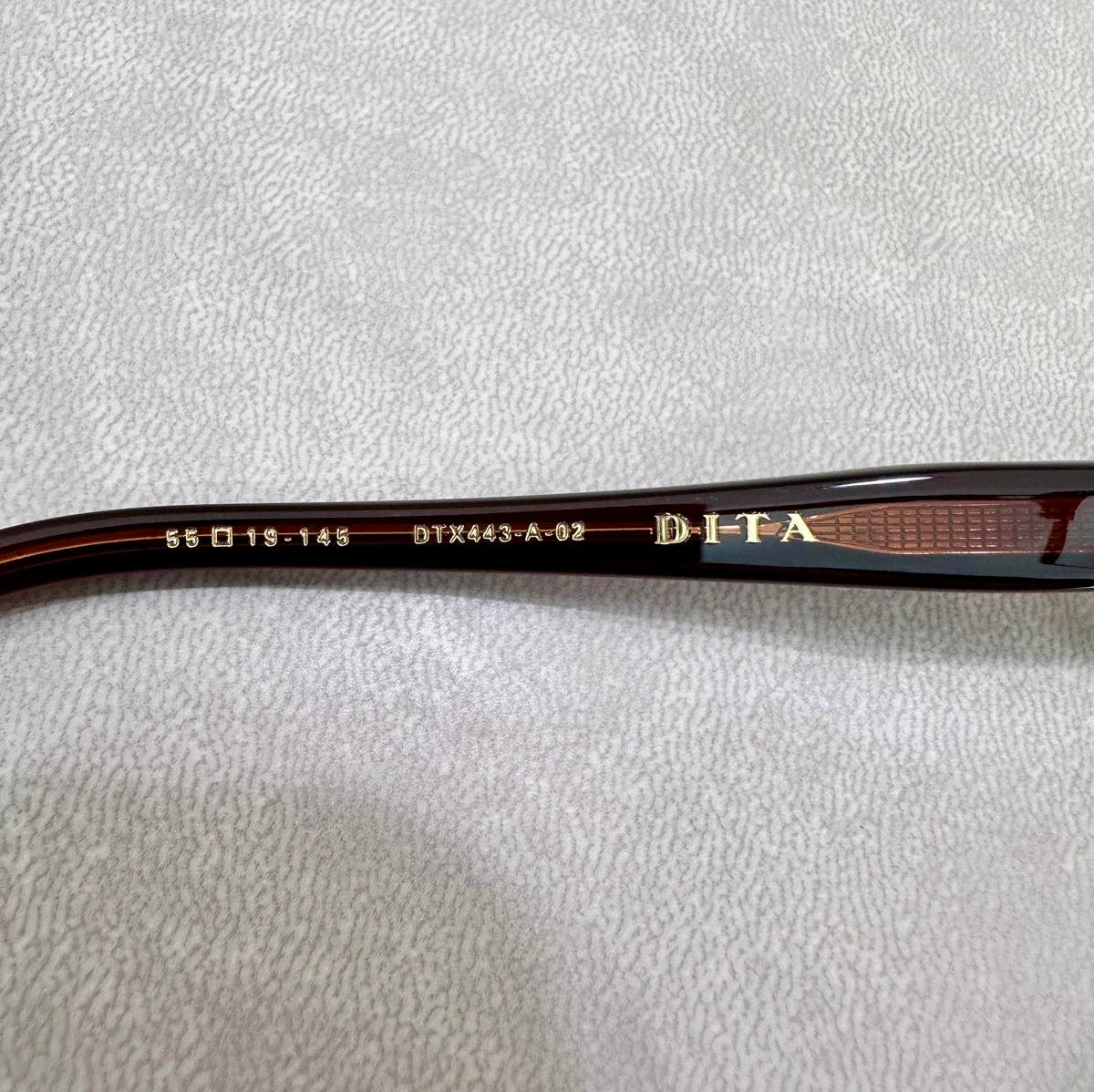 DITA STATESMAN Seven DTX443-A - 55/19 - 02 Matte Root Beer/Antique White Gold