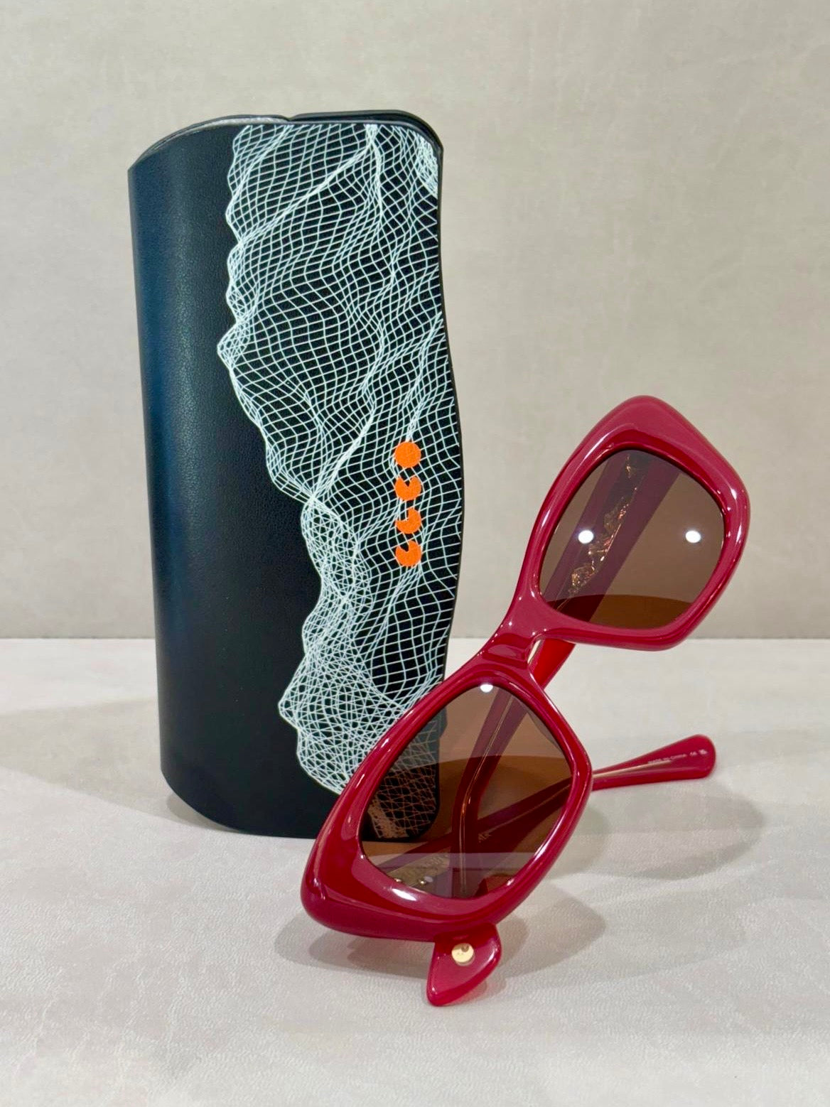 Garrett Leight SIERRA Sun - 47/21 - Amulet Red