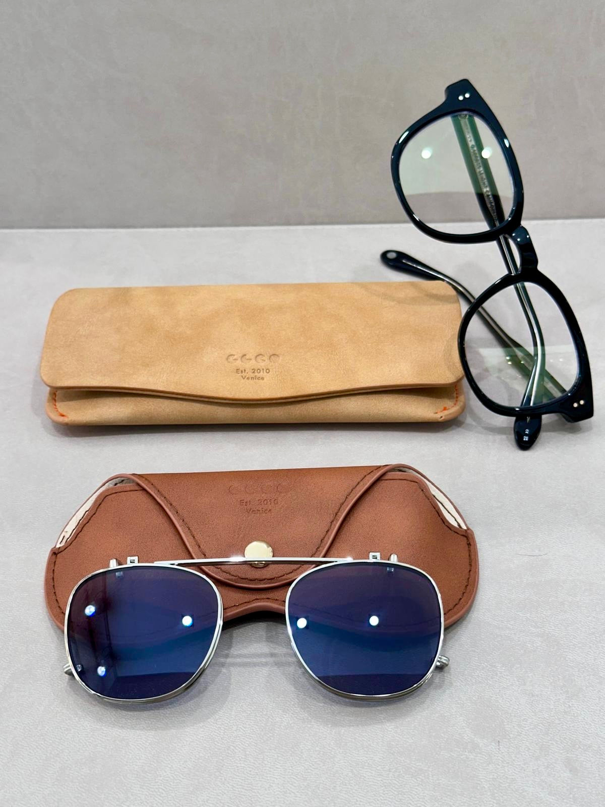 Garrett Leight LANGLEY CLIP - 48/22 - Silver