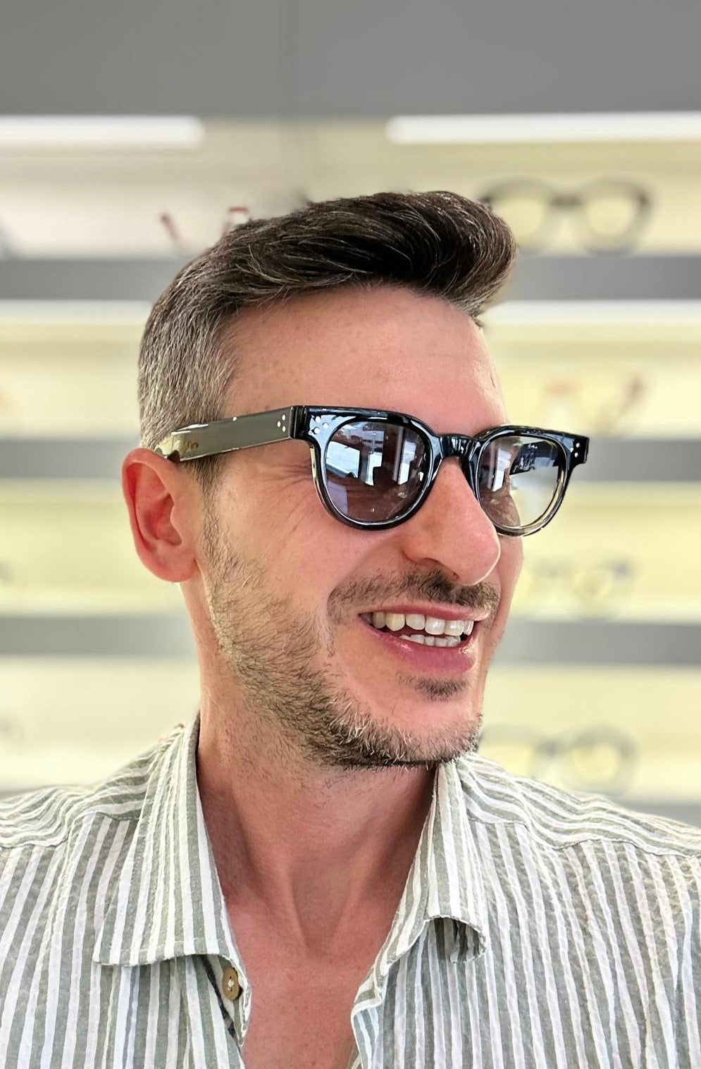 Julius Tart Optical FDR - PL-106Bb - 46/24 - DBF/Dark Black Fade