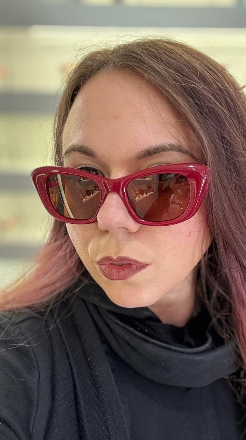 Garrett Leight SIERRA Sun - 47/21 - Amulet Red