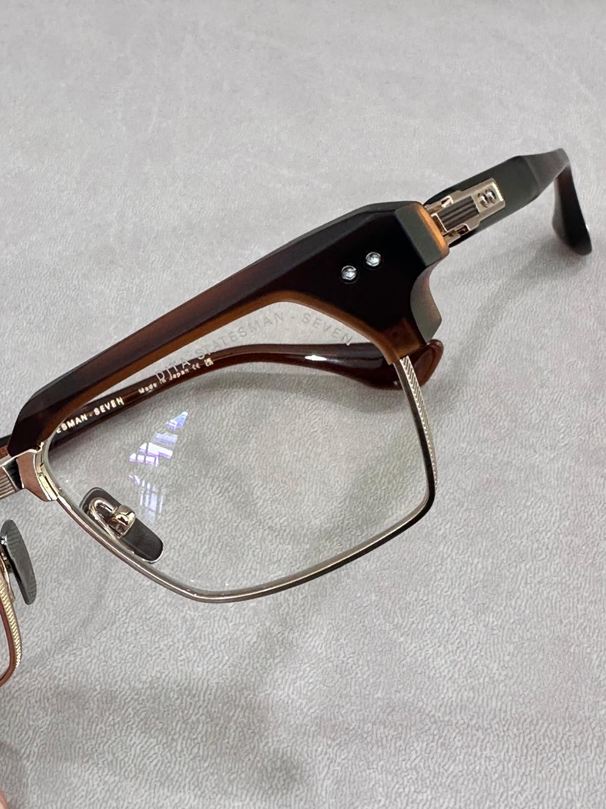 DITA STATESMAN Seven DTX443-A - 55/19 - 02 Matte Root Beer/Antique White Gold