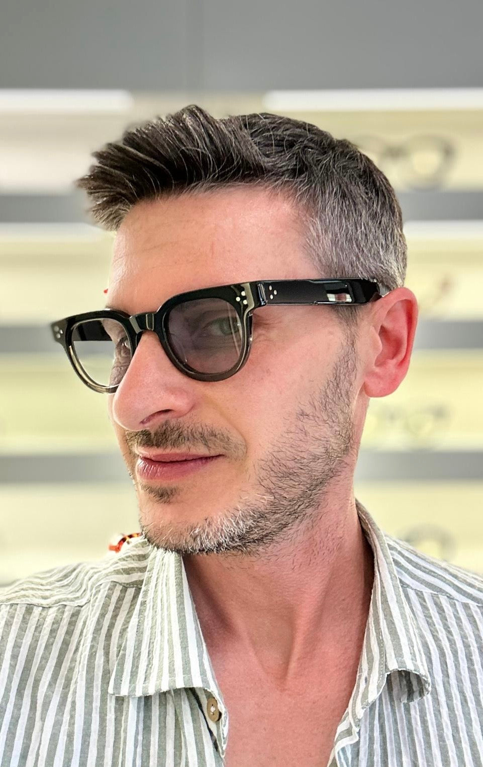 Julius Tart Optical FDR - PL-106Bb - 46/24 - DBF/Dark Black Fade