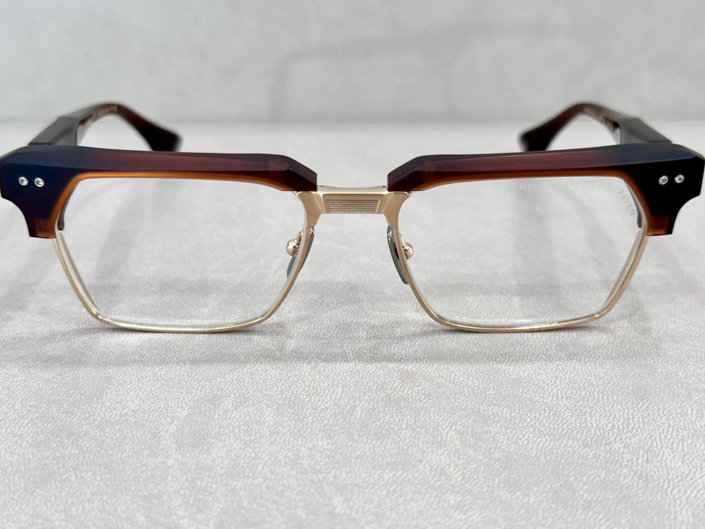 DITA STATESMAN Seven DTX443-A - 55/19 - 02 Matte Root Beer/Antique White Gold