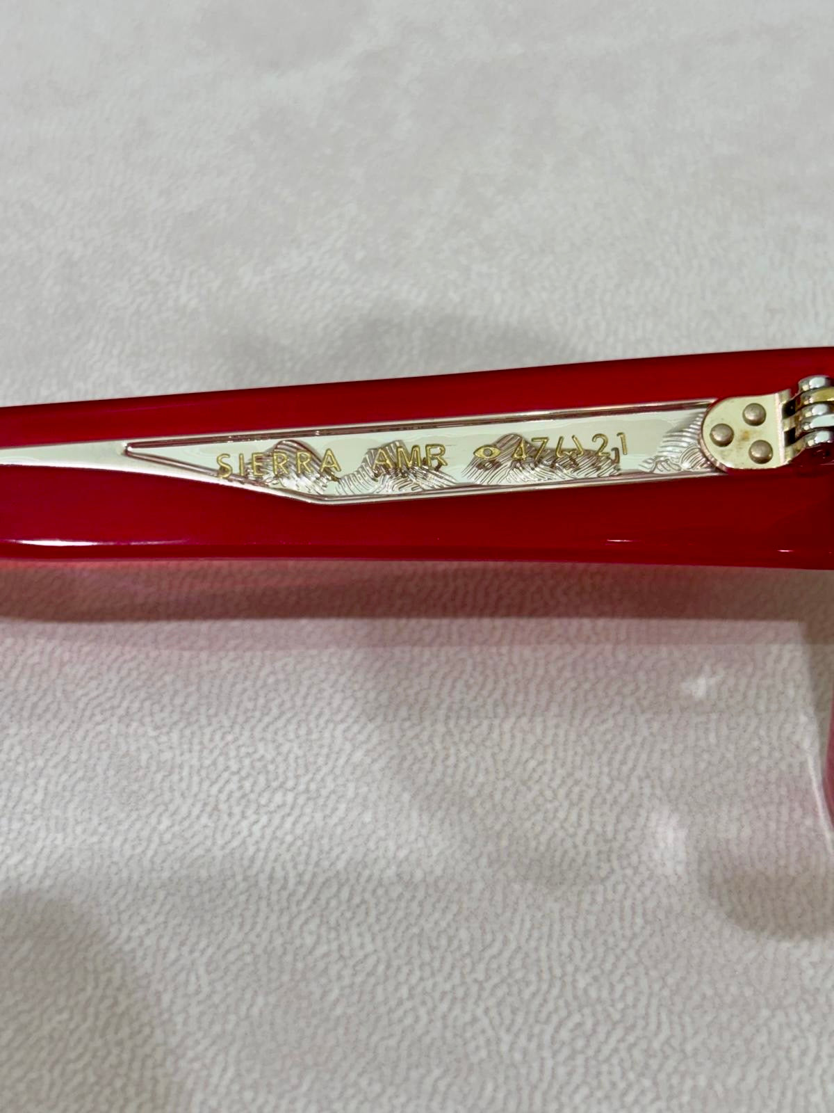 Garrett Leight SIERRA Sun - 47/21 - Amulet Red