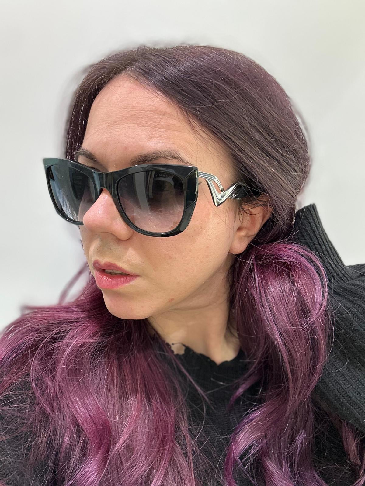 Dita Eyewear ICELUS DTS438-A-02 - 55/21 - Black Pearl/Silver