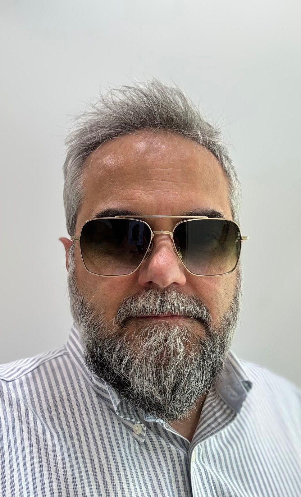 DITA FLIGHT-SEVEN DTS111 - 57/16 - Brushed White Gold