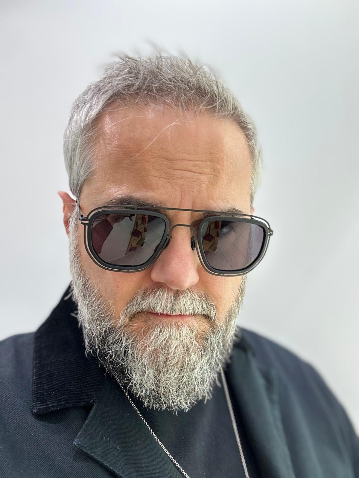 Mykita Mylon Hybrid FERLO - 53/26 - 579 Pitch Black