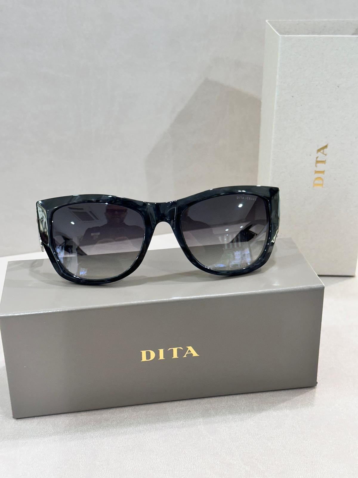 Dita Eyewear ICELUS DTS438-A-02 - 55/21 - Black Pearl/Silver