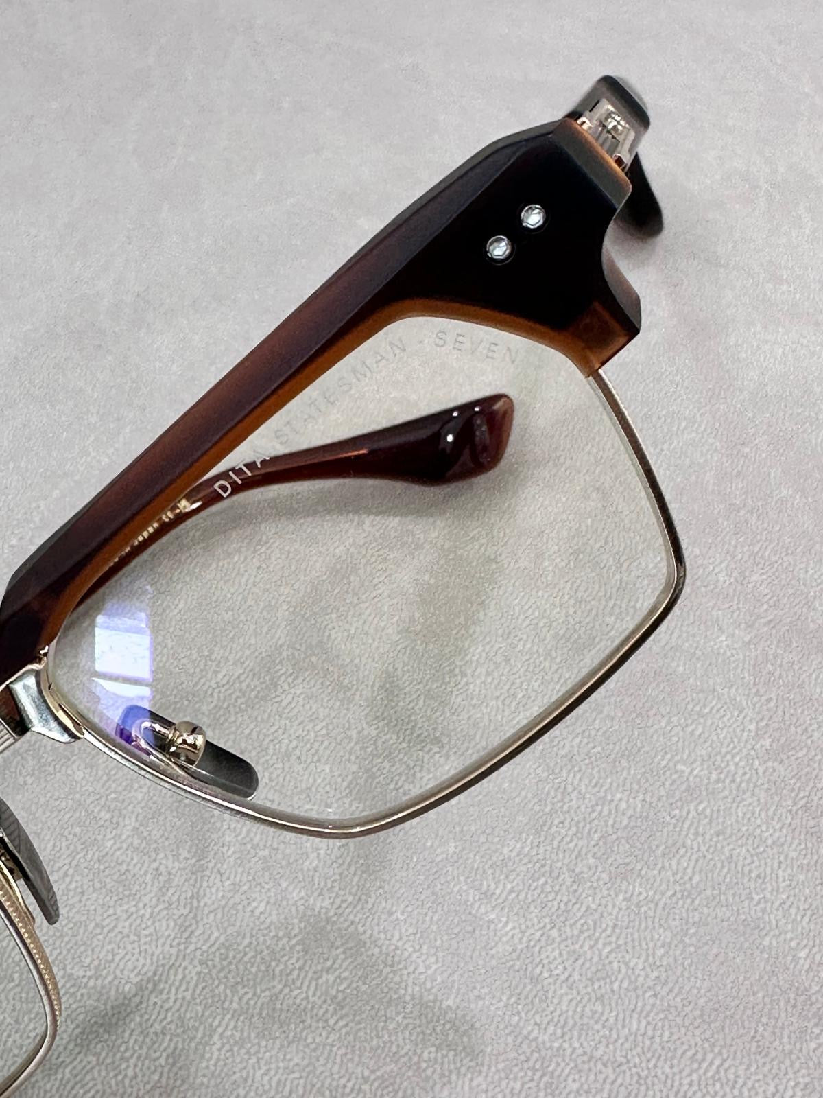 DITA STATESMAN Seven DTX443-A - 55/19 - 02 Matte Root Beer/Antique White Gold