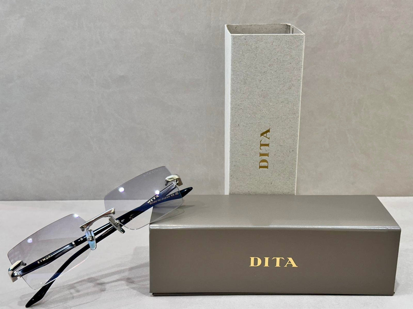 DITA EYMORI DTX462-A-03 - 57/15 - Silver Ink/Swirl Black