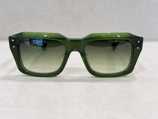 DITA Eyewear Grandmaster-Nine DTS464 - 54/20 - 03 Crystal Black Moss/Antique Silver