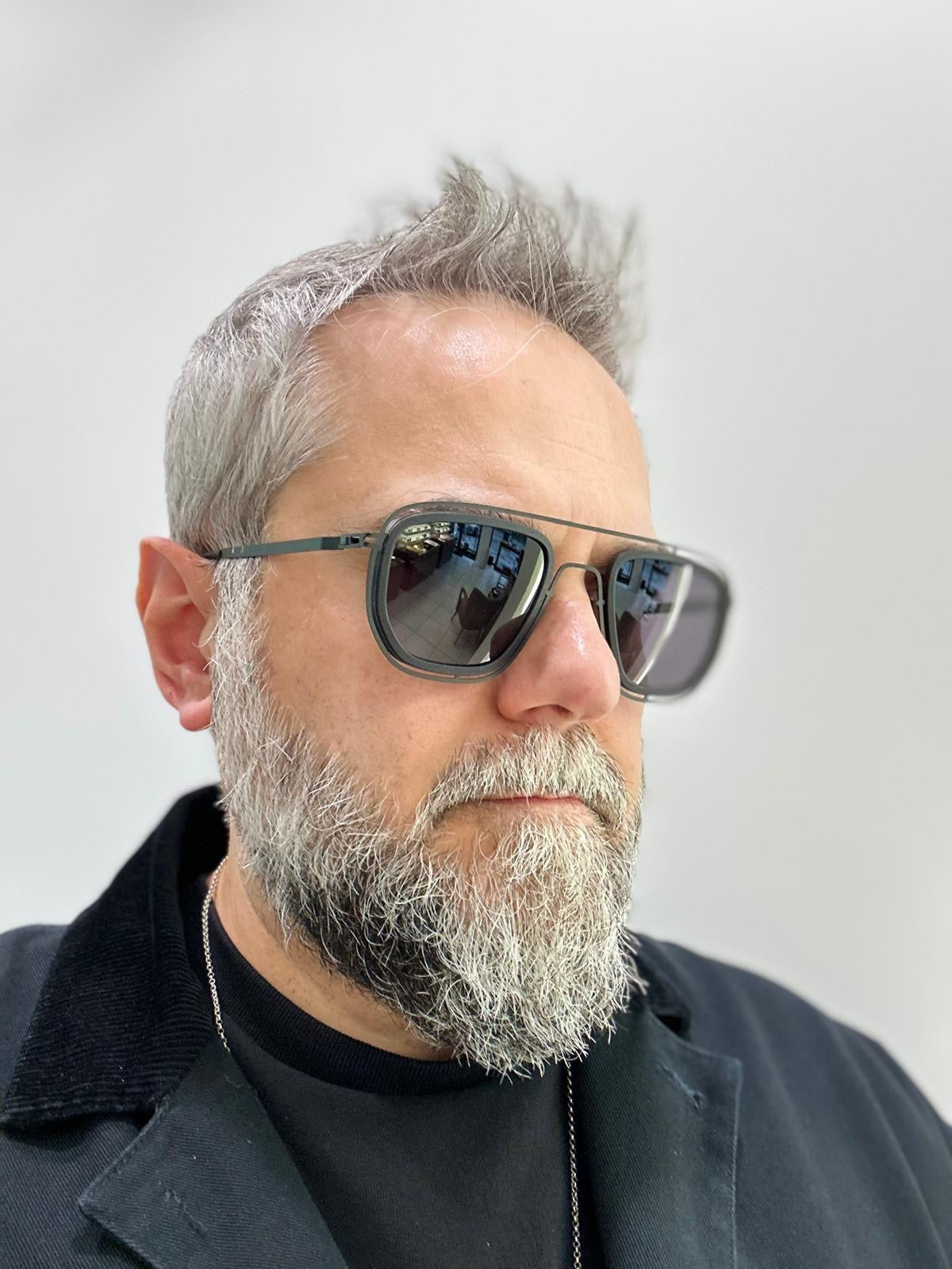 Mykita Mylon Hybrid FERLO - 53/26 - 579 Pitch Black