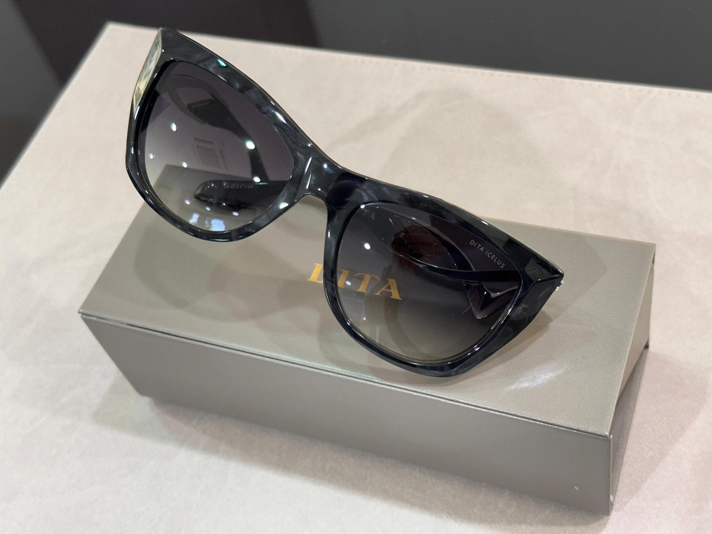 Dita Eyewear ICELUS DTS438-A-02 - 55/21 - Black Pearl/Silver