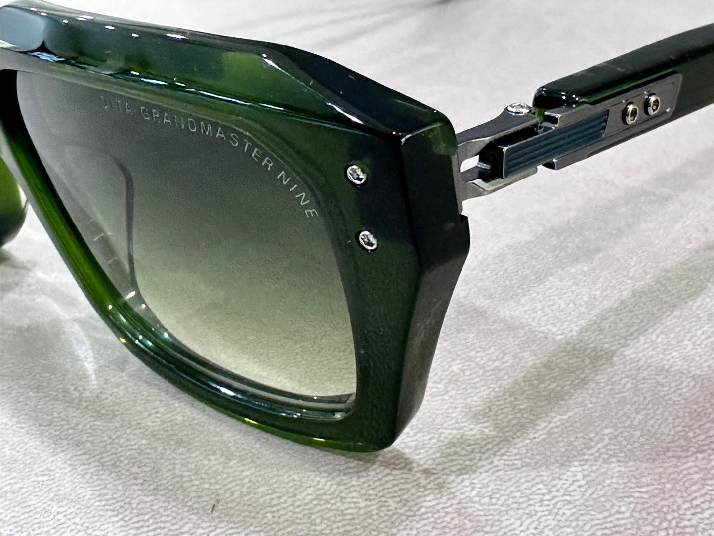 DITA Eyewear Grandmaster-Nine DTS464 - 54/20 - 03 Crystal Black Moss/Antique Silver