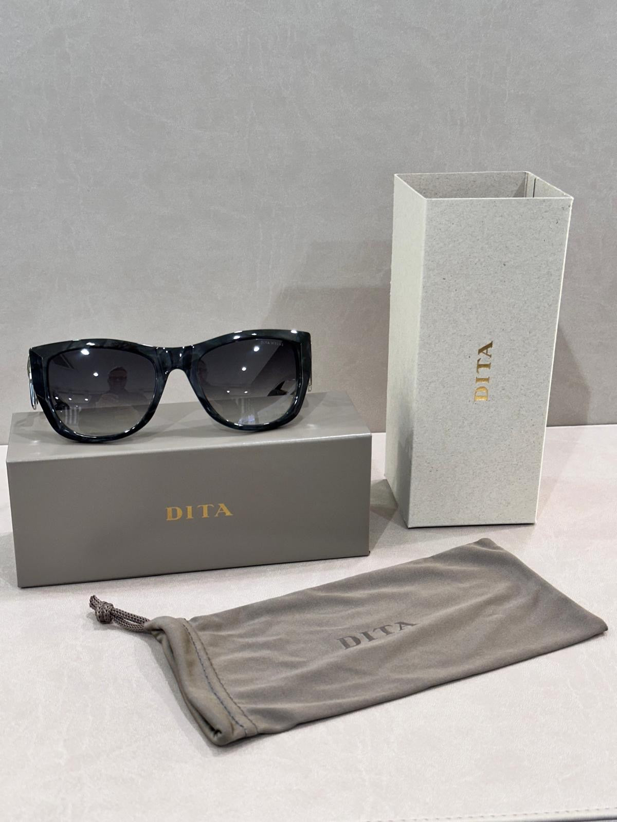 Dita Eyewear ICELUS DTS438-A-02 - 55/21 - Black Pearl/Silver