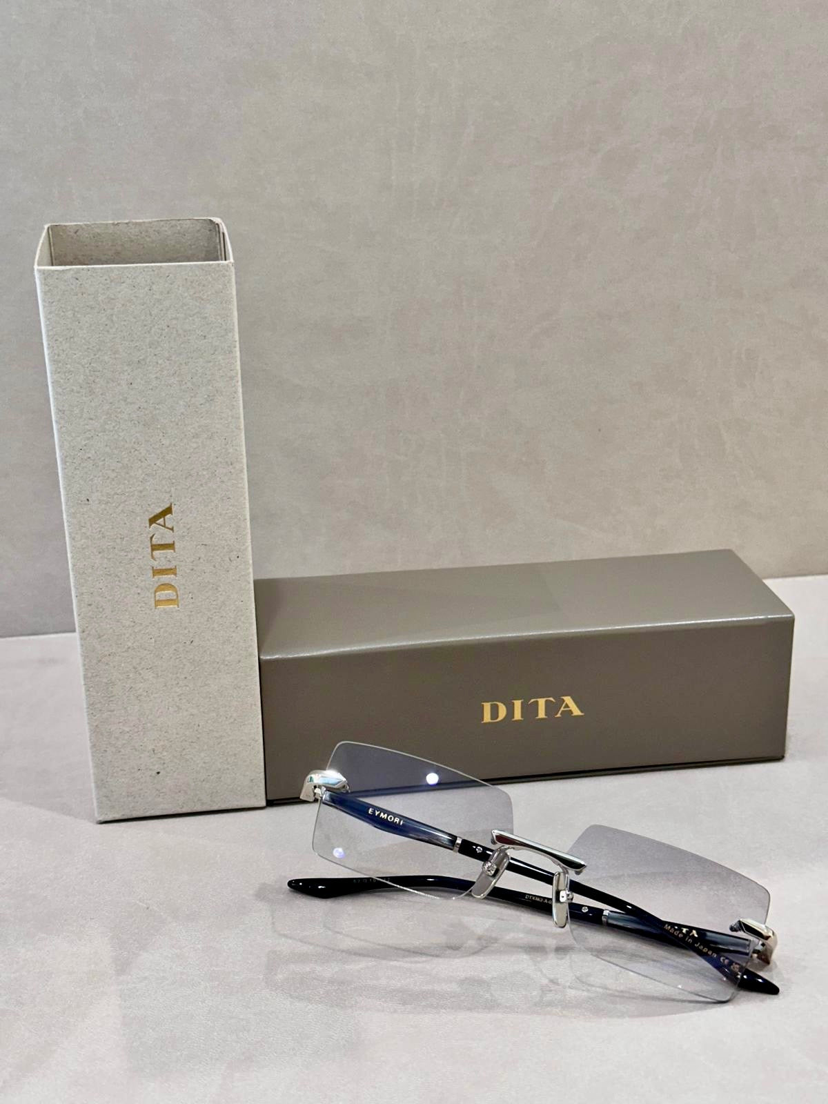 DITA EYMORI DTX462-A-03 - 57/15 - Silver Ink/Swirl Black