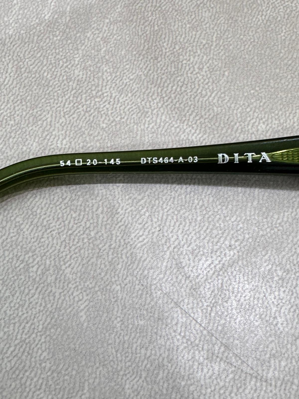 DITA Eyewear Grandmaster-Nine DTS464 - 54/20 - 03 Crystal Black Moss/Antique Silver