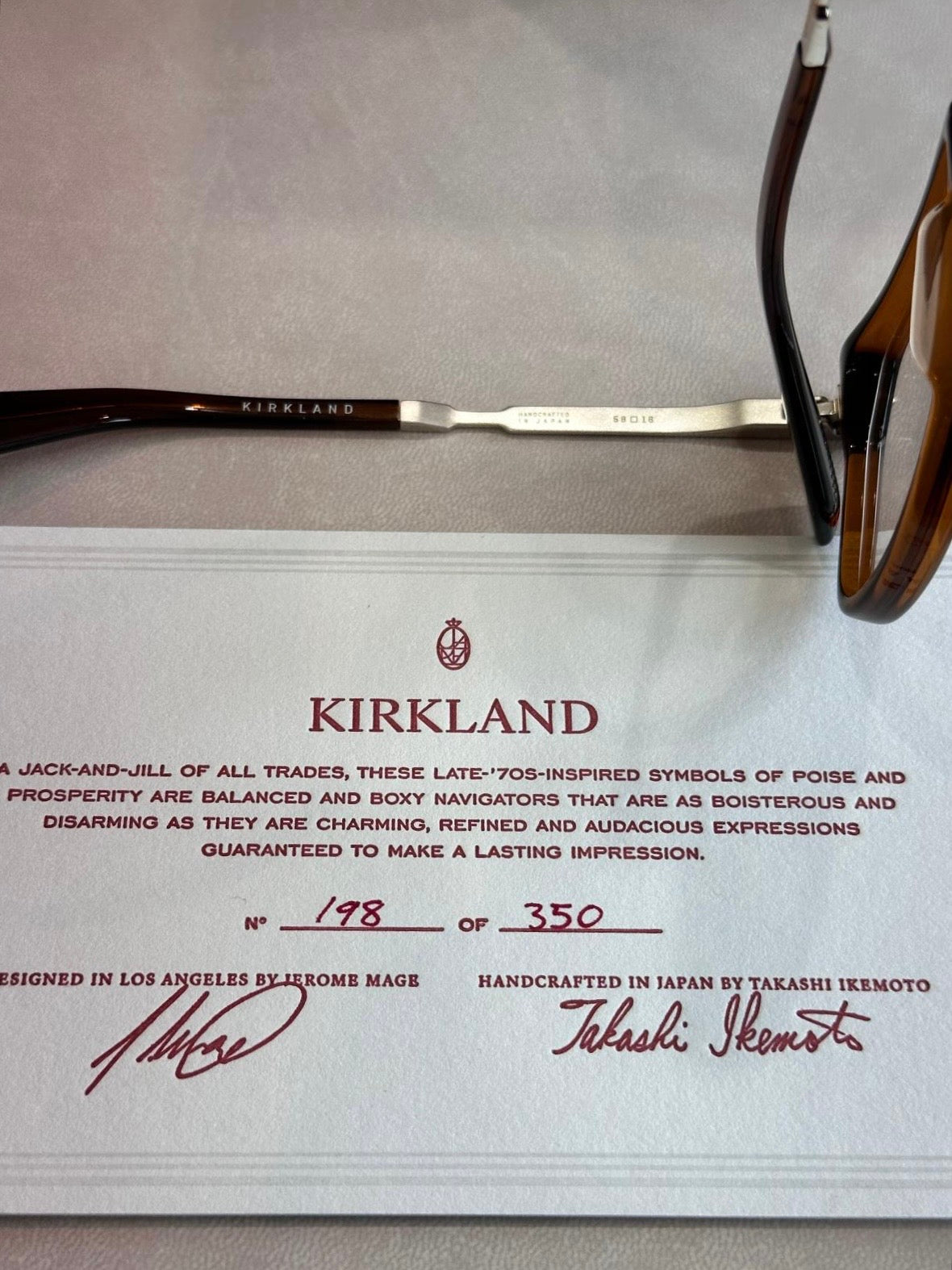 Jacques Marie Mage KIRKLAND - JMMKD - 58/16 - 13W Zoltar