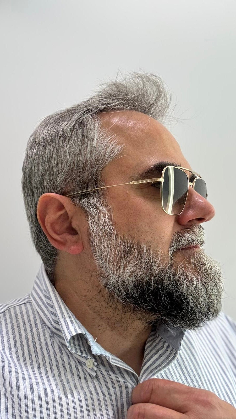 DITA FLIGHT-SEVEN DTS111 - 57/16 - Brushed White Gold