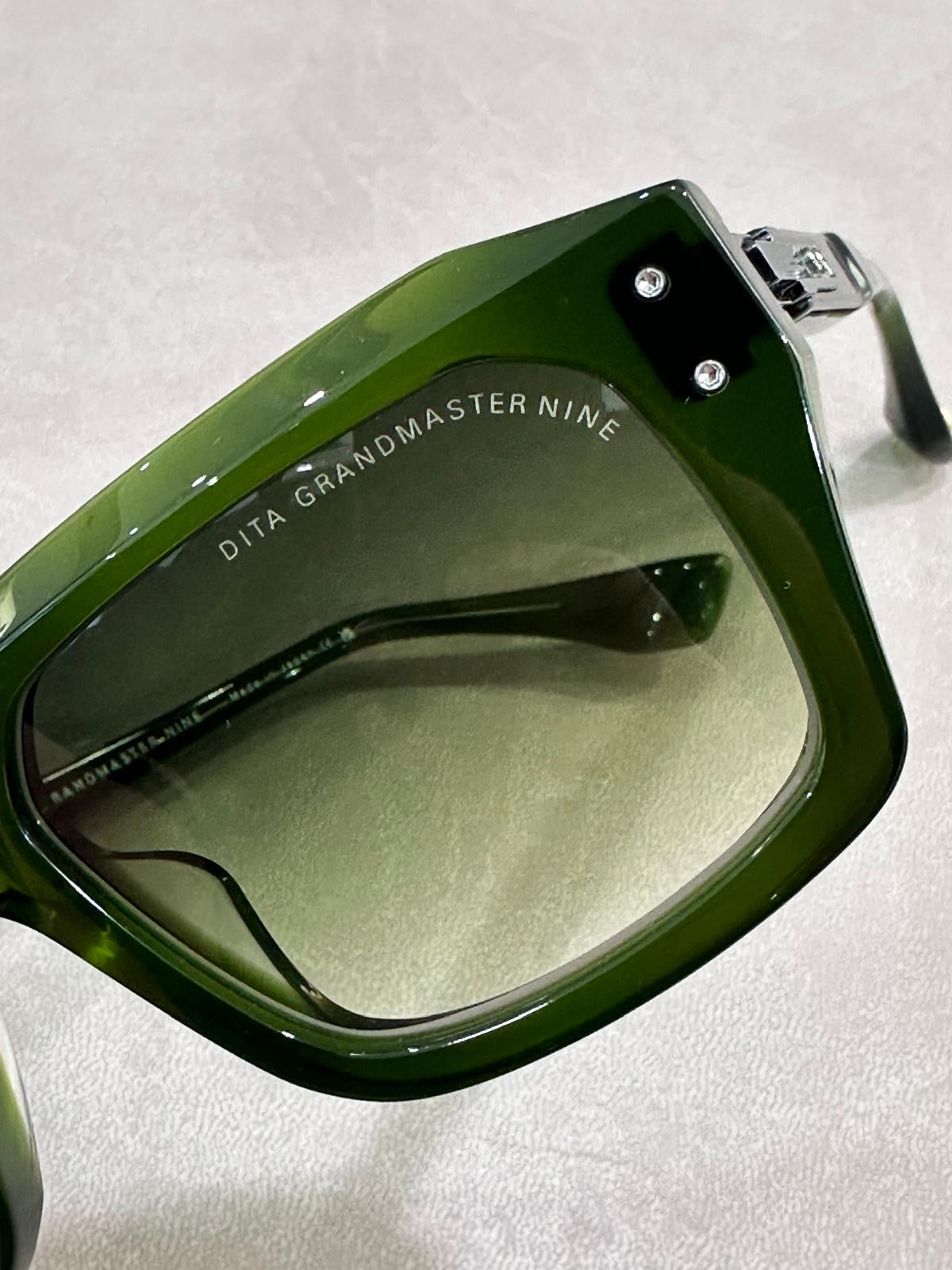 DITA Eyewear Grandmaster-Nine DTS464 - 54/20 - 03 Crystal Black Moss/Antique Silver